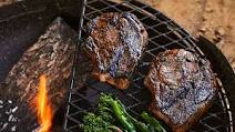Grilled Berkshire Pork Chops with Thai Black Mustard Glaze Grilled Berkshire Pork Chops with Thai Black Mustard Glaze