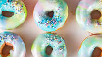 Mini Rainbow Donuts with Unicorn Glaze Mini Rainbow Donuts with Unicorn Glaze