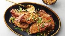 Whiskey Butter Pork Chops with Corn Whiskey Butter Pork Chops with Corn