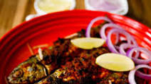 Air Fried Mackerel Fish Fry - South Indian Style Air Fried Mackerel Fish Fry - South Indian Style