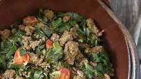 Kenyan Braised Collard Greens and Ground Beef Kenyan Braised Collard Greens and Ground Beef