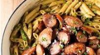 Kielbasa with Creamy Mustard Pasta Kielbasa with Creamy Mustard Pasta