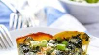 Greek Spinach Pie with Potato Crust Greek Spinach Pie with Potato Crust