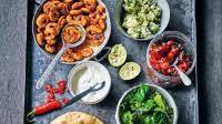 Prawn & herb tostadas Prawn & herb tostadas