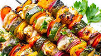 Grilled Mediterranean Chicken Kabobs With Vegetables Grilled Mediterranean Chicken Kabobs With Vegetables