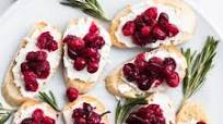 Roasted Cranberry & Goat Cheese Crostini Roasted Cranberry & Goat Cheese Crostini