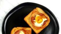 Air fryer Eggs, Bacon and Toast Air fryer Eggs, Bacon and Toast