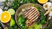 Pork Porterhouse Steak with Citrus Mojo Sauce Pork Porterhouse Steak with Citrus Mojo Sauce