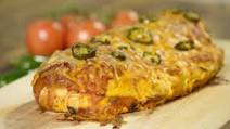 Cheesy Chicken Enchilada Garbage Bread Cheesy Chicken Enchilada Garbage Bread