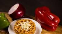 Western Omelet Chaffle: An Omelet Waffle with Cheese Western Omelet Chaffle: An Omelet Waffle with Cheese