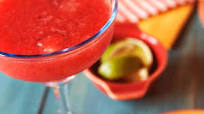 Frozen Strawberry Margaritas for One Frozen Strawberry Margaritas for One