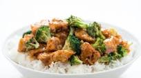 Crispy Orange Chicken with jasmine rice and broccoli Crispy Orange Chicken with jasmine rice and broccoli