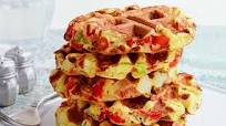 Veggie-Loaded Chickpea Waffles Veggie-Loaded Chickpea Waffles