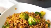Honey Garlic Ground Beef and Rice with Broccoli Honey Garlic Ground Beef and Rice with Broccoli
