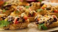 Bruschetta de cogumelos Bruschetta de cogumelos
