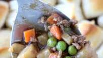 Skillet Ground Beef with Biscuits Skillet Ground Beef with Biscuits