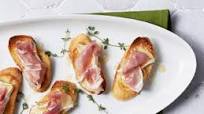 Prosciutto and Brie Crostini Prosciutto and Brie Crostini