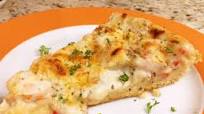 White Sauce Seafood Pizza White Sauce Seafood Pizza