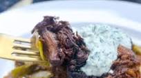Braised Wild Boar Shoulder with Prunes and Leeks Braised Wild Boar Shoulder with Prunes and Leeks