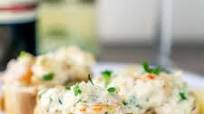 Seafood Appetizer Spread with Toasted Baguettes Seafood Appetizer Spread with Toasted Baguettes