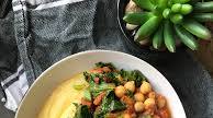 Chickpea Coconut Curry with Goat Cheese Polenta Chickpea Coconut Curry with Goat Cheese Polenta