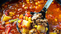 Crock Pot Spicy Vegetable Beef Soup Crock Pot Spicy Vegetable Beef Soup