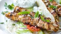 Chicken Kebab Wraps with Easy Tzatziki Sauce Chicken Kebab Wraps with Easy Tzatziki Sauce
