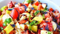 Strawberry Caprese Salad with Avocado Strawberry Caprese Salad with Avocado