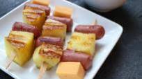 Hot Dog Pineapple Kabobs Hot Dog Pineapple Kabobs