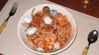 Spaghetti a La Bruschetta With Seafood Spaghetti a La Bruschetta With Seafood