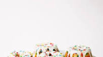 Mini Funfetti Bundt Cake with Vanilla Glaze + {FREE} LEGO Friends Printable Gift Tag Mini Funfetti Bundt Cake with Vanilla Glaze + {FREE} LEGO Friends Printable Gift Tag
