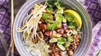 Beef and Eggplant Sticky Rice Bowls Beef and Eggplant Sticky Rice Bowls
