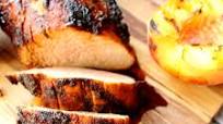 Easy Grilled Pork Loin with Sugar and Spice Rub and Grilled Peaches Easy Grilled Pork Loin with Sugar and Spice Rub and Grilled Peaches