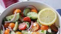 Greek Cucumber & Tomato Salad Greek Cucumber & Tomato Salad