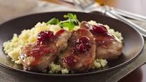 Pork Medallions with Cherry Sauce Pork Medallions with Cherry Sauce