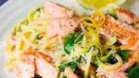 20 minute Pan Fried Salmon with Spaghetti and Cream Lemon Sauce 20 minute Pan Fried Salmon with Spaghetti and Cream Lemon Sauce