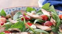 Baked Salmon Strawberry Spinach Salad Baked Salmon Strawberry Spinach Salad