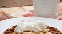 Chocolate Waffles with Bananas and Caramel Syrup & Hungry Jack Giveaway Chocolate Waffles with Bananas and Caramel Syrup & Hungry Jack Giveaway
