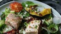 Poached Salmon Salad Recipe with French Green Lentils Poached Salmon Salad Recipe with French Green Lentils