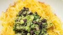 Tex Mex Spaghetti Squash with Black Bean Guacamole Tex Mex Spaghetti Squash with Black Bean Guacamole