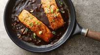 Honey Balsamic Salmon Skillet for Two Honey Balsamic Salmon Skillet for Two