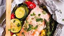 Summer Veggie Salmon Foil Packets Summer Veggie Salmon Foil Packets