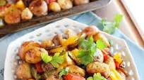 Roasted Chicken Sausage, Peppers and Potatoes Roasted Chicken Sausage, Peppers and Potatoes