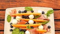 Blueberry Cantaloupe Caprese Salad Blueberry Cantaloupe Caprese Salad