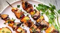Grilled Apple and Pork Kabobs Grilled Apple and Pork Kabobs