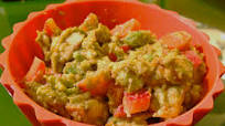 Healthy Appetizer: Red Onion & Bell Pepper Guacamole Healthy Appetizer: Red Onion & Bell Pepper Guacamole