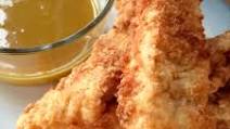 Pork Tenders with Honey Mustard Dipping Sauce Pork Tenders with Honey Mustard Dipping Sauce