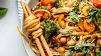 30 Minute Vegan Stir Fry Sesame Noodles with Chickpeas & Basil 30 Minute Vegan Stir Fry Sesame Noodles with Chickpeas & Basil