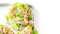 Asian pork salad cups Asian pork salad cups