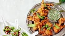Soft shell crab with coconut dressing Soft shell crab with coconut dressing